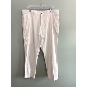 Coolibar Pants UPF 50 Mens 38x32 Ivory Off White Travel Resortwear Outdoor